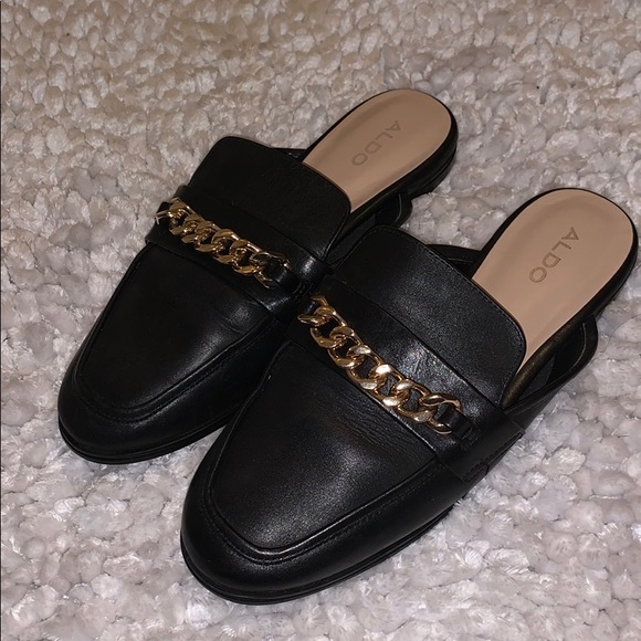 Aldo Shoes - Black Leather Loafer